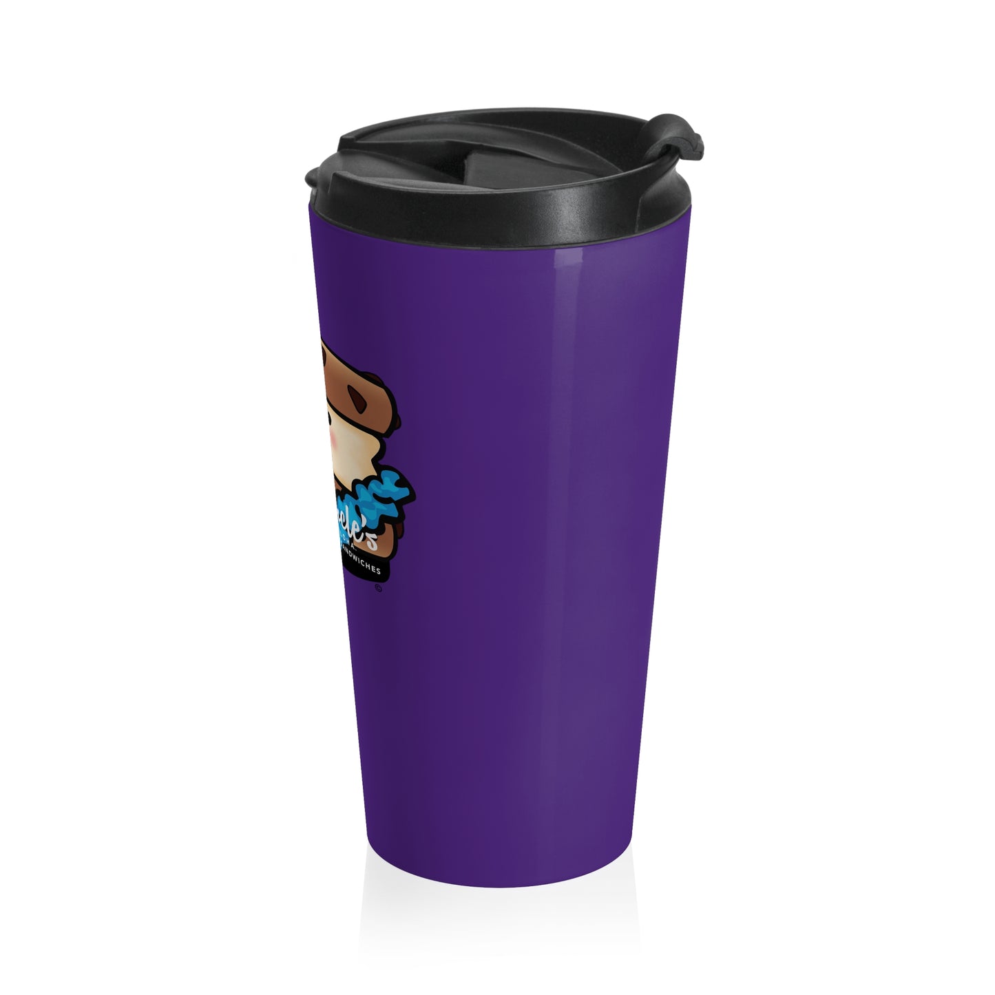 Purple Sammie Stainless Tumbler, 15 oz