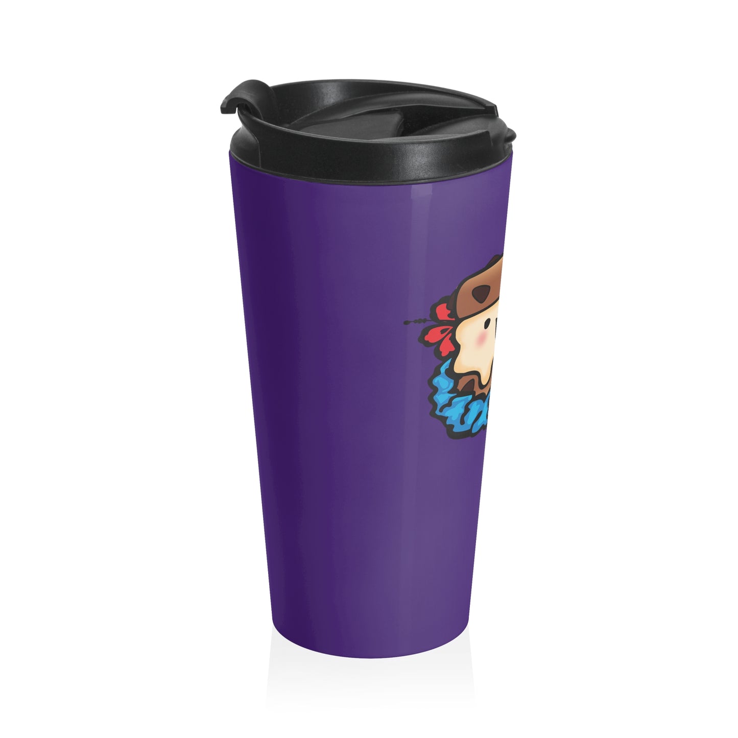 Purple Sammie Stainless Tumbler, 15 oz