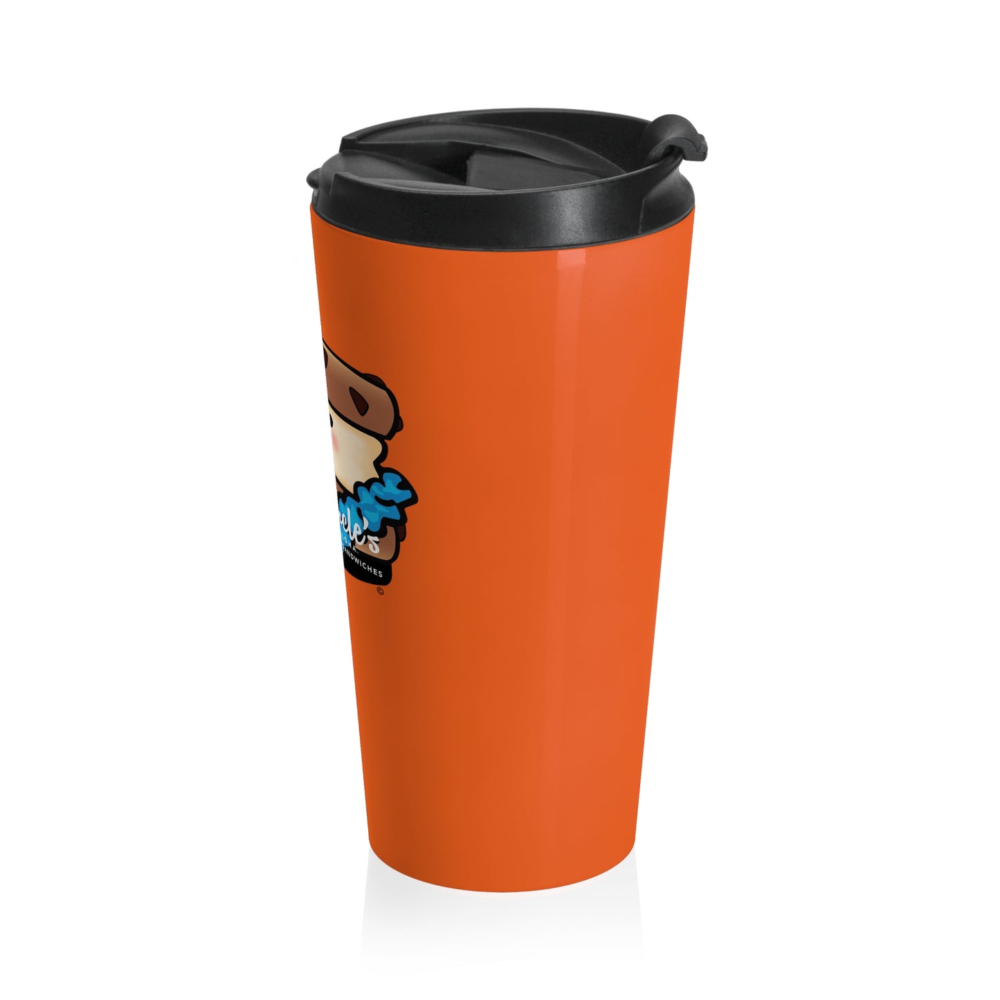 Orange Sammie Stainless Tumbler, 15 oz