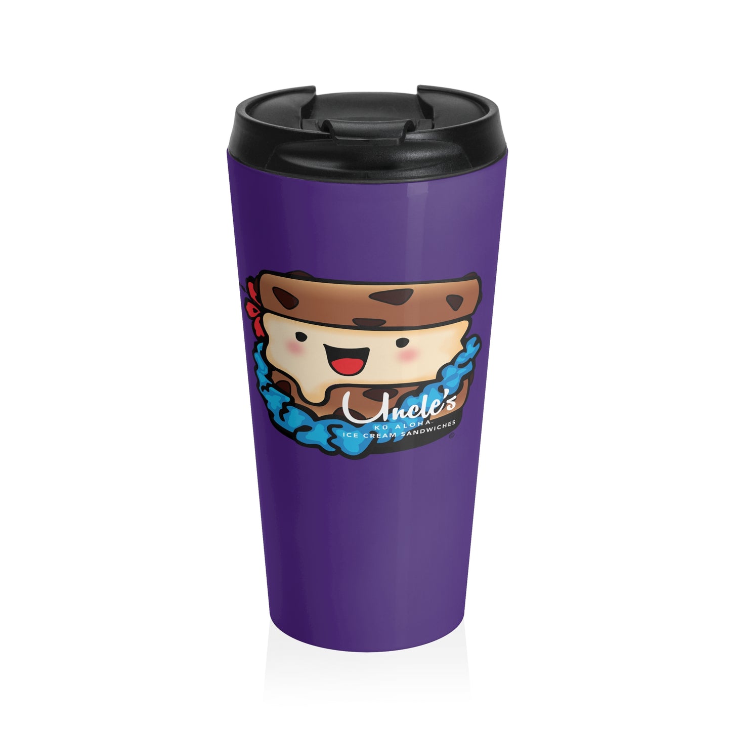 Purple Sammie Stainless Tumbler, 15 oz